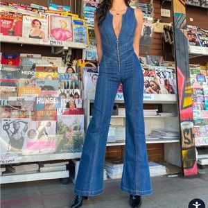 NWT Revice Denim Hollywood Heartthrob Jumpsuit Size L